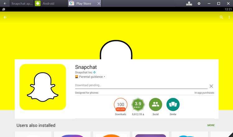 Download snapchat app for pc